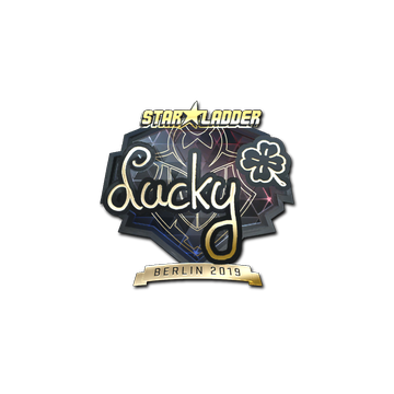 Sticker | Lucky (Gold) | Berlin 2019