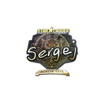 Sticker | sergej (Gold) | Berlin 2019
