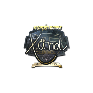 Sticker | xand (Gold) | Berlin 2019