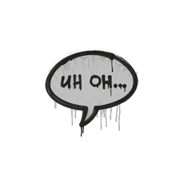 Sealed Graffiti | Uh Oh (Shark White)