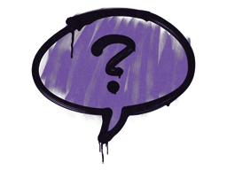 Sealed Graffiti | Question Mark (Monster Purple)