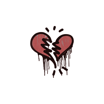 Sealed Graffiti | Broken Heart (Blood Red)