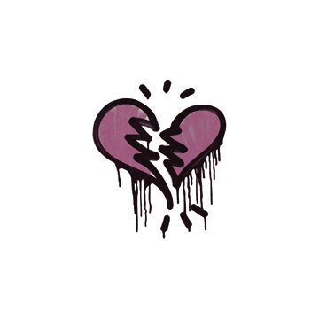 Sealed Graffiti | Broken Heart (Princess Pink)