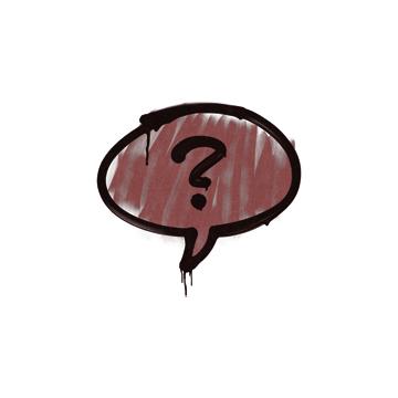 Sealed Graffiti | Question Mark (Brick Red)
