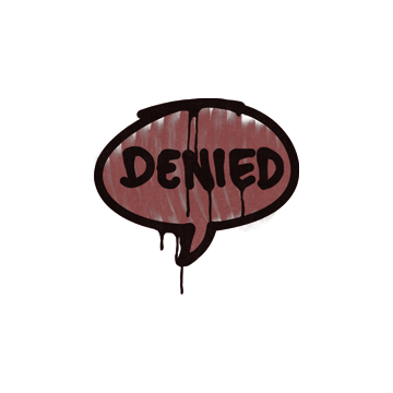 Sealed Graffiti | Denied (Brick Red)