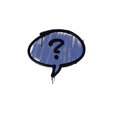 Sealed Graffiti | Question Mark (SWAT Blue)