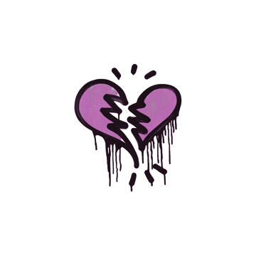 Sealed Graffiti | Broken Heart (Bazooka Pink)