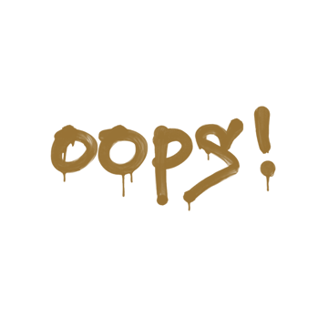 Sealed Graffiti | Oops (Desert Amber)