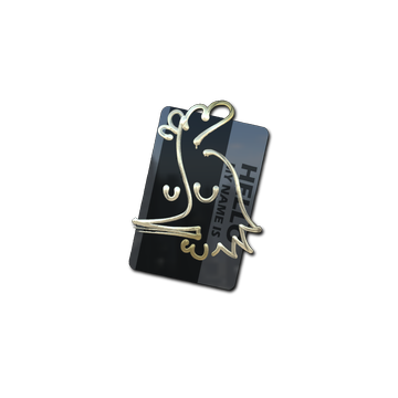 Sticker | Hello AK-47 (Gold)