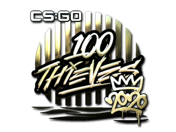 Sticker | 100 Thieves (Gold) | 2020 RMR