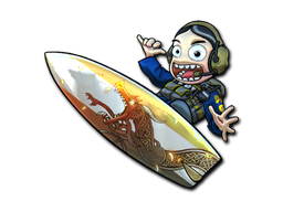 Adesivo | Ava Surfista — Sabedoria do Dragão (Brilhante)