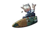 Sticker | Fire Serpent Surf K (Foil) Sticker — CS2 skin in the Fire Serpent case on DuckSkins