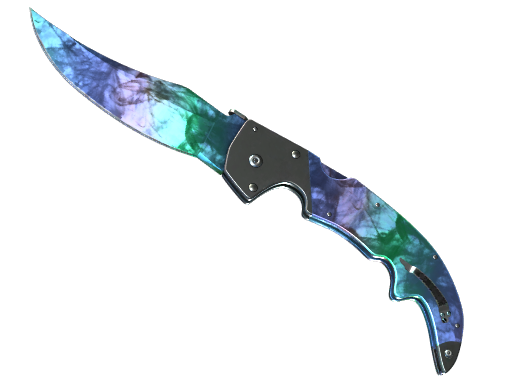 Canivete Falchion (★) | Doppler Gama (Pouco Usada)