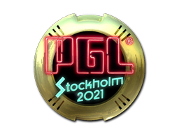 Produto Sticker | PGL (Gold) | Stockholm 2021