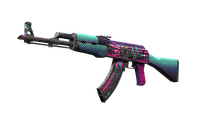 StatTrak™ AK-47 | Neon Rider (Battle-Scarred)