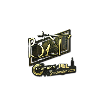 Sticker | b1t (Gold) | Stockholm 2021