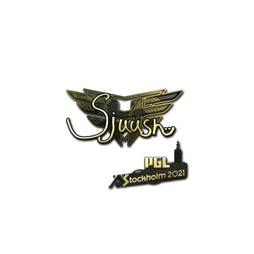 Sticker | sjuush (Gold) | Stockholm 2021