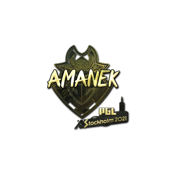 Sticker | AMANEK (Gold) | Stockholm 2021