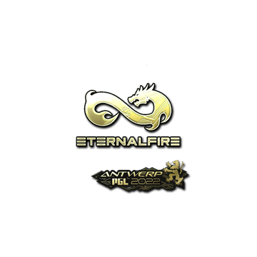 Sticker | Eternal Fire (Gold) | Antwerp 2022