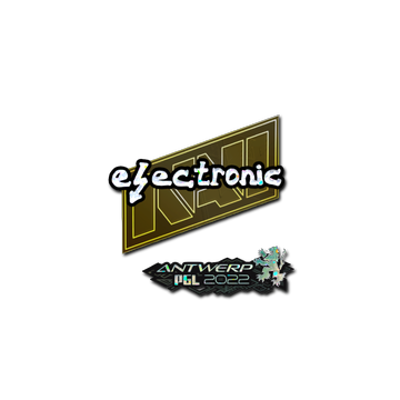 Sticker | electronic (Glitter) | Antwerp 2022