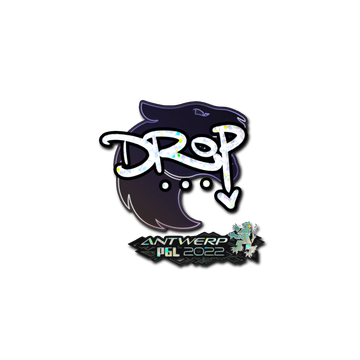 Sticker | drop (Glitter) | Antwerp 2022