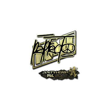 Sticker | Perfecto (Gold) | Antwerp 2022