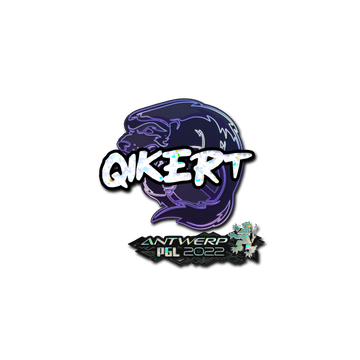 Sticker | qikert (Glitter) | Antwerp 2022