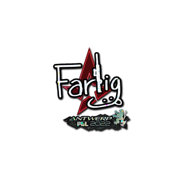 Sticker | Farlig (Glitter) | Antwerp 2022