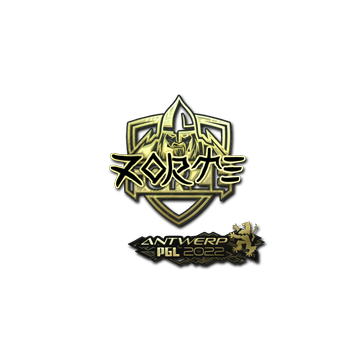 Sticker | zorte (Gold) | Antwerp 2022