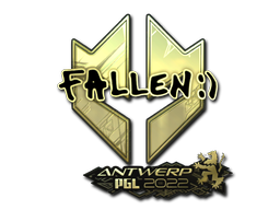 Produto Sticker | FalleN (Gold) | Antwerp 2022