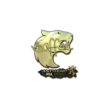Sticker | saffee (Gold) | Antwerp 2022