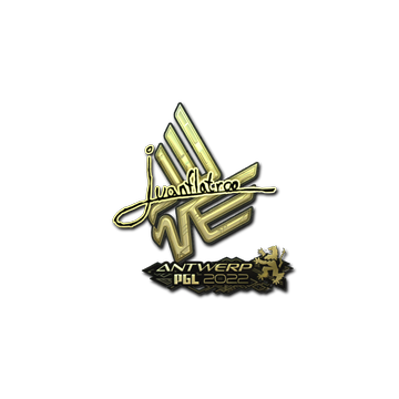 Sticker | juanflatroo (Gold) | Antwerp 2022