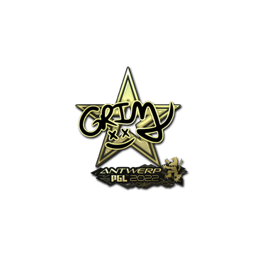 Sticker | Grim (Gold) | Antwerp 2022