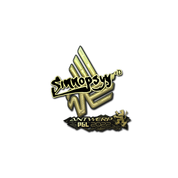 Sticker | sinnopsyy (Gold) | Antwerp 2022