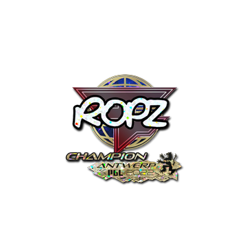 Sticker | ropz (Glitter, Champion) | Antwerp 2022