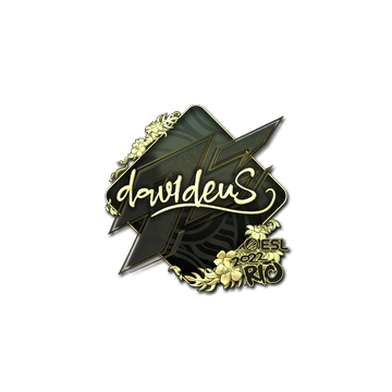 Sticker | dav1deuS (Gold) | Rio 2022