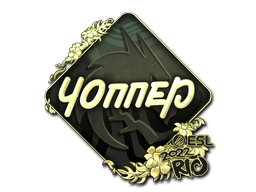 Produto Sticker | chopper (Gold) | Rio 2022