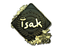Produto Sticker | isak (Gold) | Rio 2022