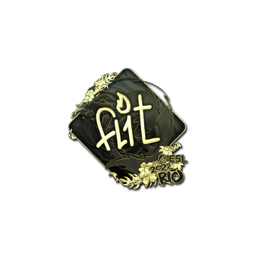 Sticker | FL1T (Gold) | Rio 2022