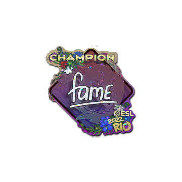 Sticker | fame (Glitter, Champion) | Rio 2022