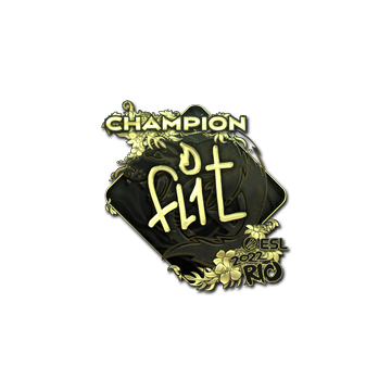 Sticker | FL1T (Gold, Champion) | Rio 2022
