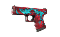 Glock-18 | Water Elemental (Well-Worn) Glock-18 — CS2 skin in the Operation Breakout case on DuckSkins