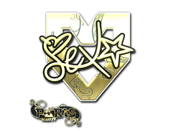 Produto Sticker | dexter (Gold) | Paris 2023