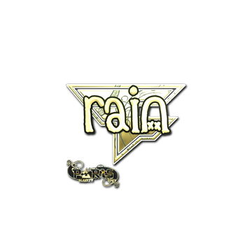 Sticker | rain (Gold) | Paris 2023