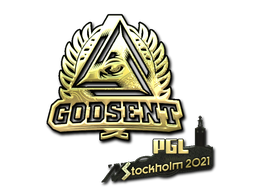 Produto Adesivo | GODSENT (Dourado) | Estocolmo 2021