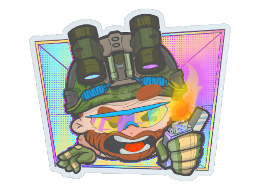 Produto Sticker | Try Hard (Holo)