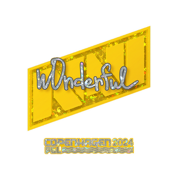 Sticker | w0nderful (Glitter) | Copenhagen 2024