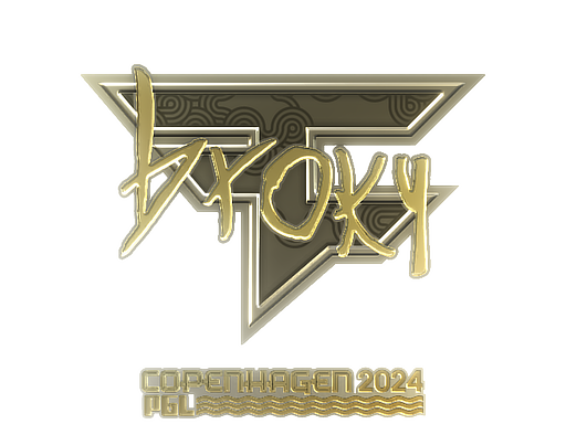 Produto Sticker | broky (Gold) | Copenhagen 2024