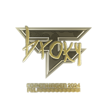 Sticker | broky (Gold) | Copenhagen 2024