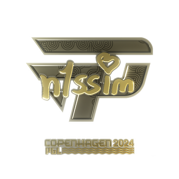 Sticker | n1ssim (Gold) | Copenhagen 2024